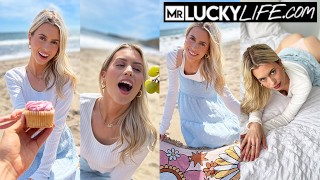 Malibu Beach Date With Blonde Babe Jill Kassidy