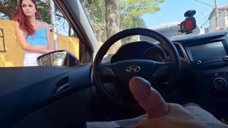 Asking the hottie for directions on the street, I showed her my dick!